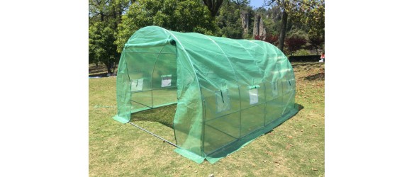 Тунелна оранжерия с армирано покривало 4.5x3x2 м (13.5 м2)