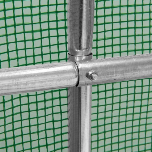 Тунелна оранжерия с армирано покривало 4x2.5x2 м (10 м2)