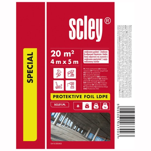 Защитно фолио 4x5м 0.03мм Special LDPE SCLEY - 1