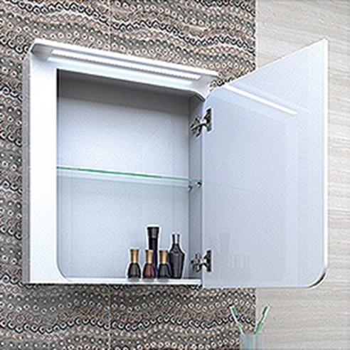 Горен шкаф за баня с LED осветление 52 см Вито TRIANO - 2