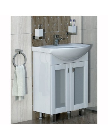Долен шкаф с мивка за баня 60 см Елеганс TRIANO - 1