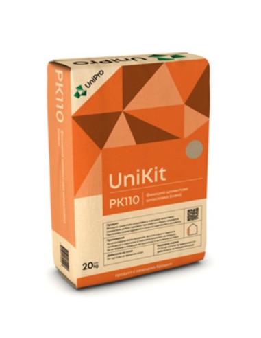 Финишна циментова шпакловка UniKit PK 110 сива 25 кг UNIPRO - 1