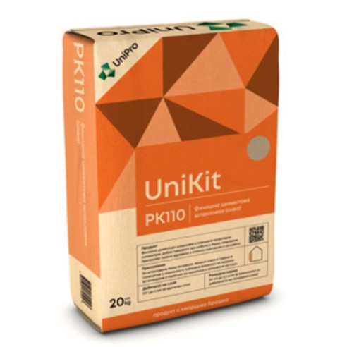 Финишна циментова шпакловка UniKit PK 110 сива 25 кг UNIPRO - 1