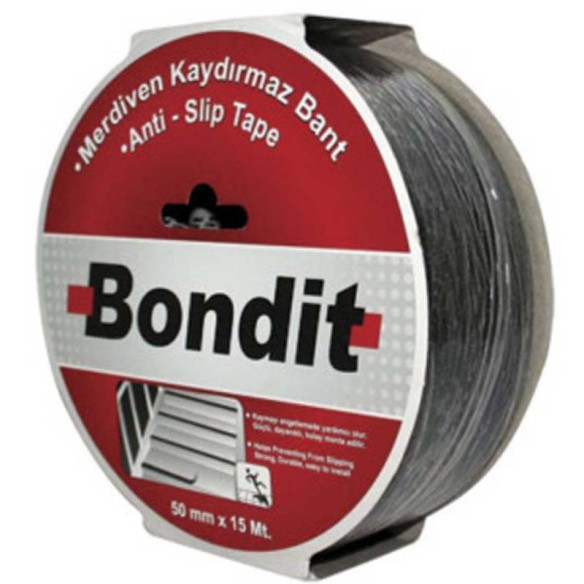 Противоплъзгаща черна лента 25ммx15м BONDIT - 1