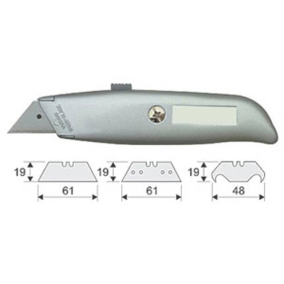 Макетен нож трапецовиден 19х61мм TOP TOOLS - 1