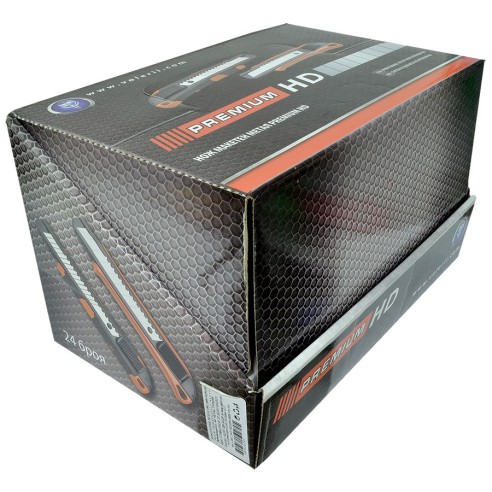 Макетен нож 18мм метал и гума PREMIUM HD - 4