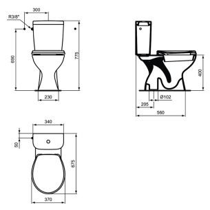 Моноблок с вертикално оттичане SevaFresh VIDIMA - 2 2