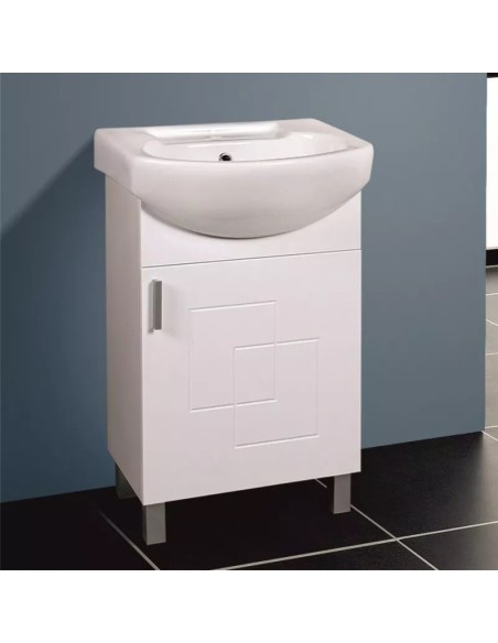 Шкаф за баня с умивалник Мойра 50x42x85см INTER CERAMIC - 1