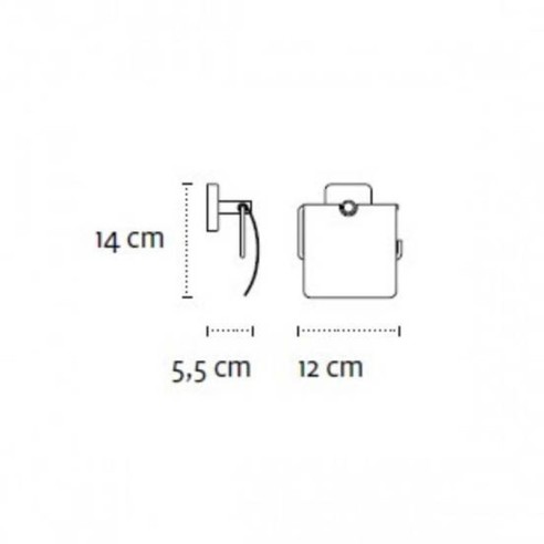 Държач за тоалетна хартия с капак Quattro KAPITAN - 2
