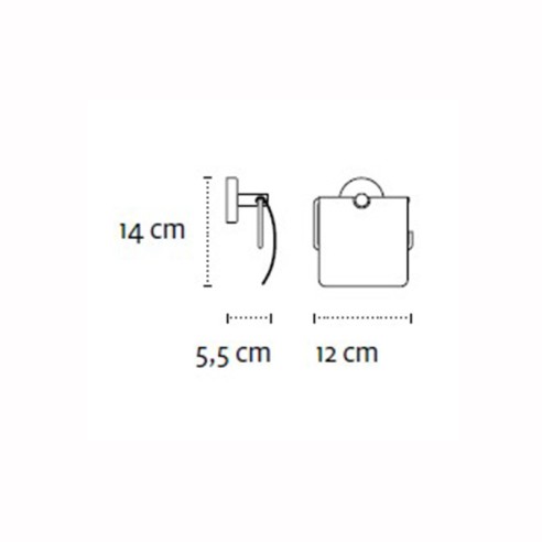 Държач за тоалетна хартия с капак Uno KAPITAN - 2