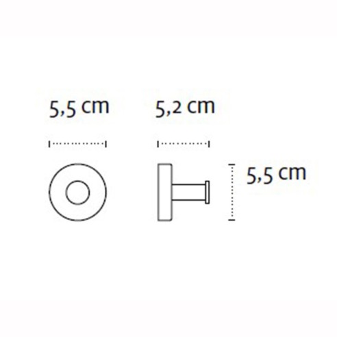 Единична закачалка за баня Uno KAPITAN - 2