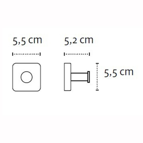 Единична закачалка за баня Quattro KAPITAN - 2