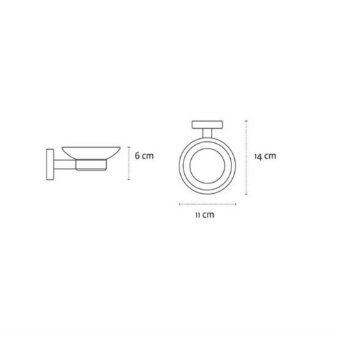 Стъклена сапунерка Uno KAPITAN - 2