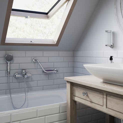 Стенен смесител за вана Algeo хром FERRO - 3