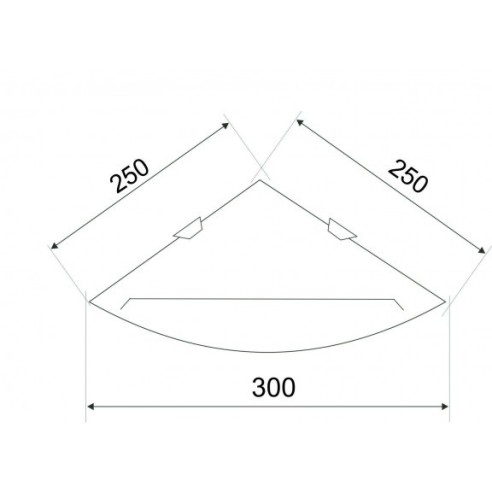 Аксесоар за баня - ъглова лавица - 2
