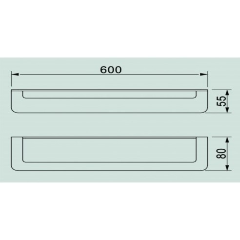 Поставка за хавлия "елинор" - ica 5524 - 60 см - 2