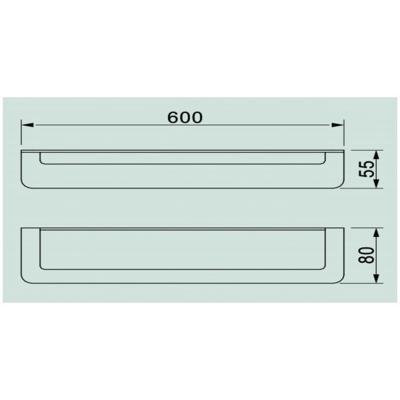 Поставка за хавлия "елинор" - ica 5524 - 60 см - 2