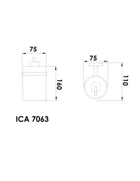 Дозатор за течен сапун "арго"- ica 7063 - 2