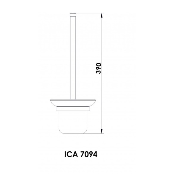 Четка за тоалетна чиния "арго"- ica 7094 - 2