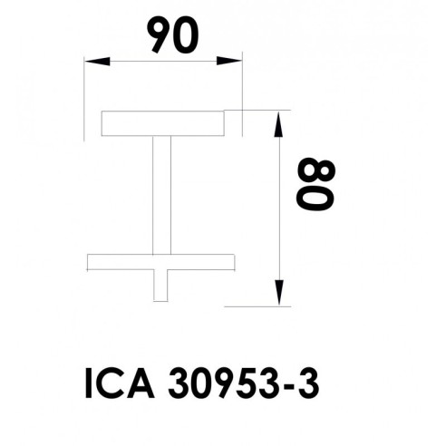 Закачалка за баня "ариел"-  ica 30953-3 - 2