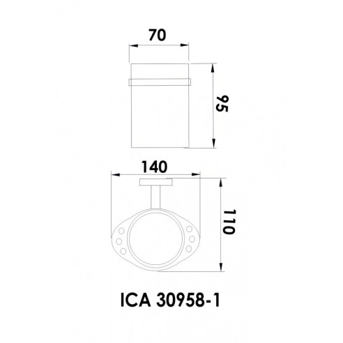 Поставка за четка за зъби "ариел"- 30958-1 - 2