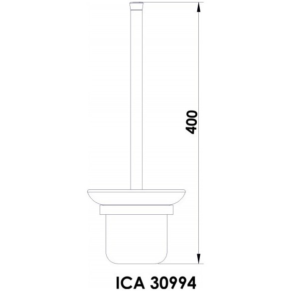 Четка за тоалетна чиния /ариел/ - ica 30994 - 2