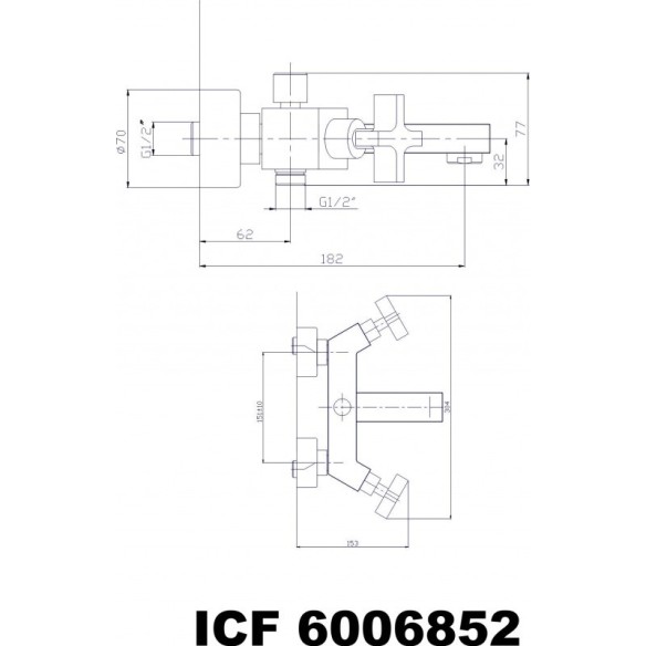 Смесител  "арт"-  icf 6006852 - 2