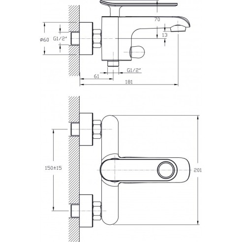 Смесител "калия"-  icf 611701w - 2