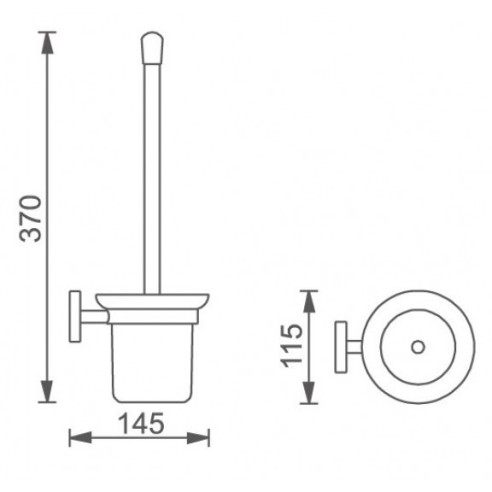 Четка за тоалетна чиния - ава - ica 3494w - 2