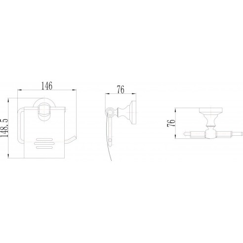 Поставка за тоалетна хартия "sailor new"- ica 8351 - 3