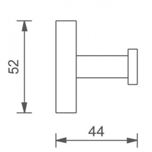 Единична закачалка - ава - ica 3453w - 2