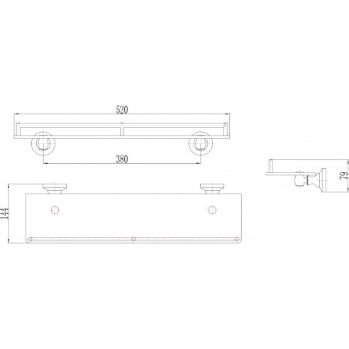 Стъклена лавица "sailor new"- ica 8391 - 3
