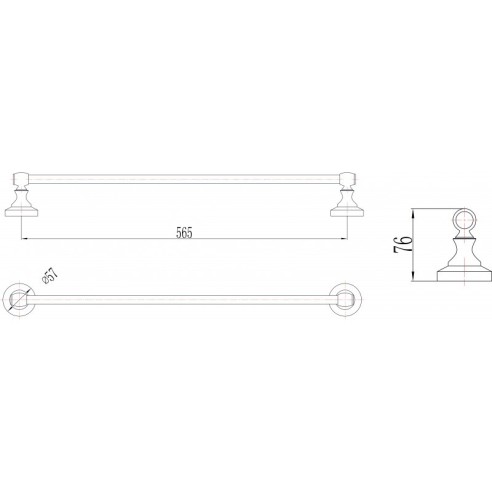 Поставка за хавлия "sailor new" -  ica 8322 - 3