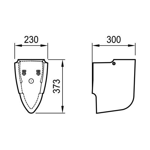 Полуконзола нео за ъглов умивалник h8196470000221 - 2