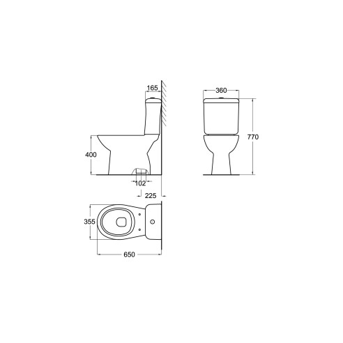 Моноблок neo-n block вертикално оттичане wq8f72610005811 - 2