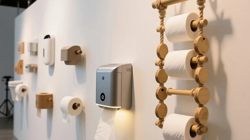 Различни видове поставки за тоалетна хартия