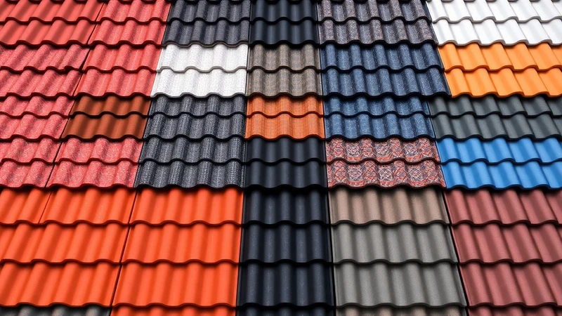 Колекция от различни видове и цветове керемиди – от класическо червено до модерно антрацитно и синьо.