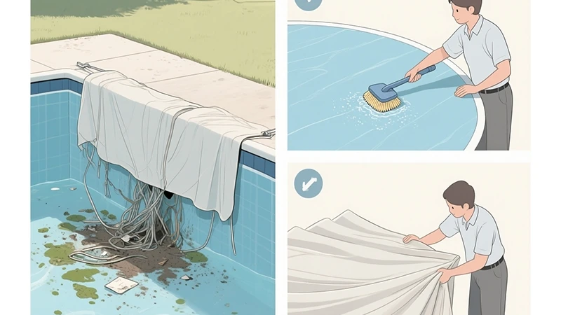 Поддръжка на покривало за басейн