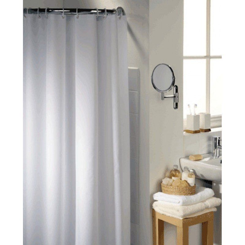 Душ завеса за баня -180х180 см - бяла - INTER CERAMIC