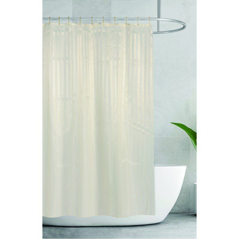 Душ завеса за баня 180x200 см бежова ICSC 159 INTER CERAMIC - Thumbnail 2