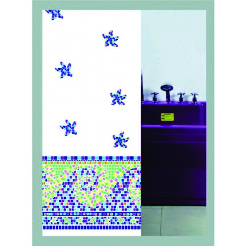 Душ завеса за баня 180х200 см - Морска звезда