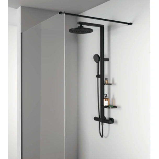 Душ система с термостатен смесител Черен мат Ceratherm Alu+ IDEAL STANDARD - Image 2