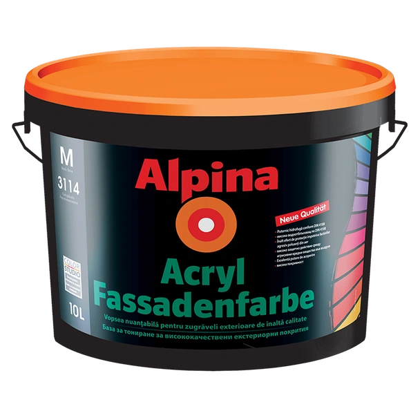 Фасадна боя ALPINA COLORSTUDIO ACRIL - база B, 9.4 л