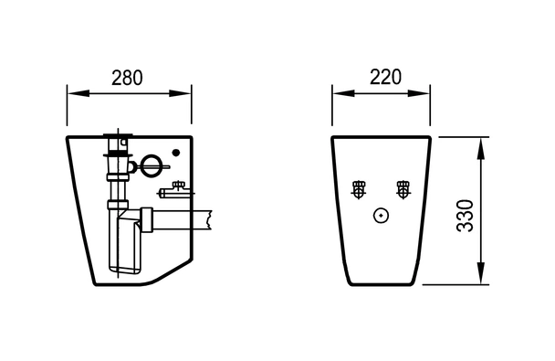 Полуконзола с десен отвор - Image 2