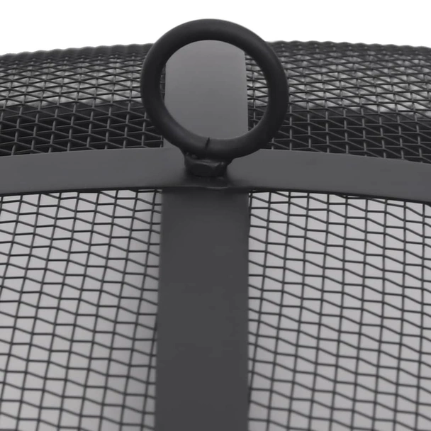 Външно преносимо огнище с грил, неръждаема стомана, 76 см - Image 7