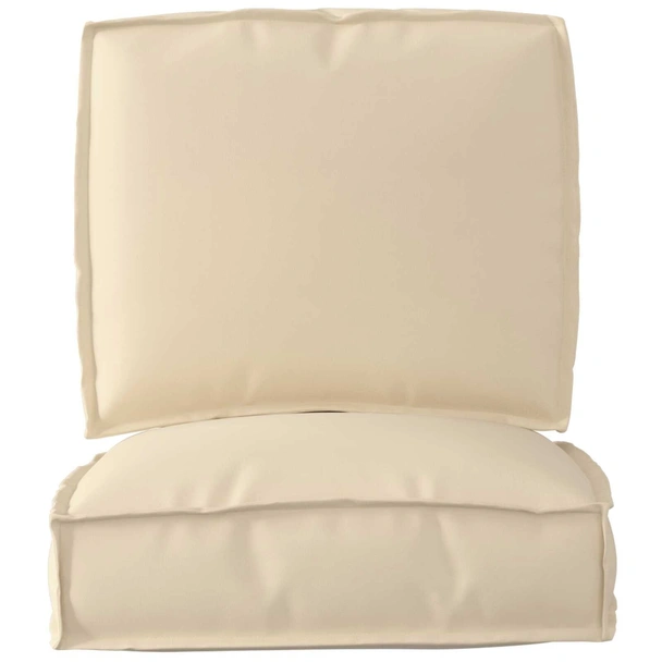 2 части възглавници за палета Бежов Оксфорд Текстил - Image 4