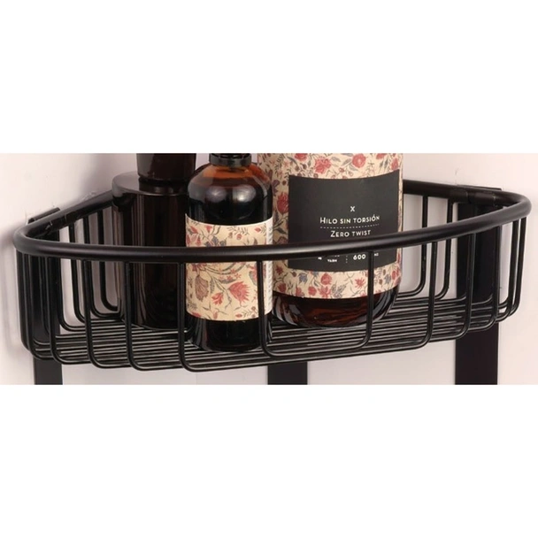 Ъглова етажерка за баня черен мат Extra KAPITAN - Image 2