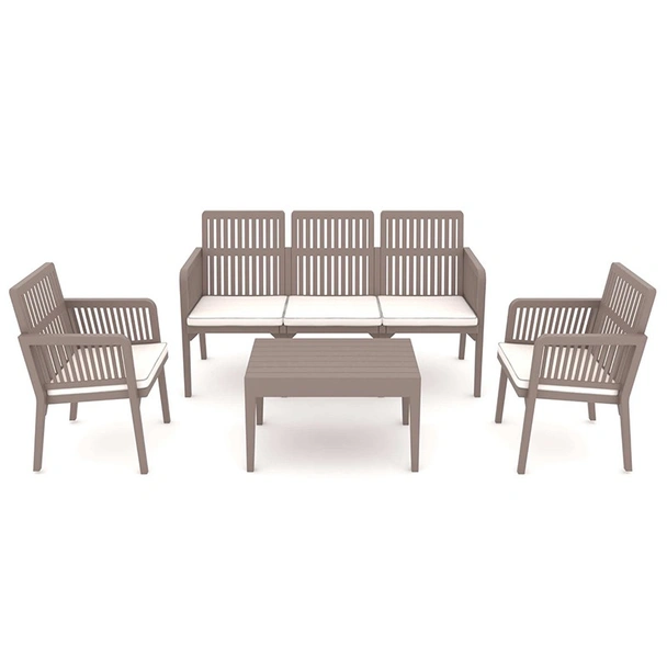 Градински комплект 4 части Lizbon Lounge Set капучино RAINBOW - Image 3