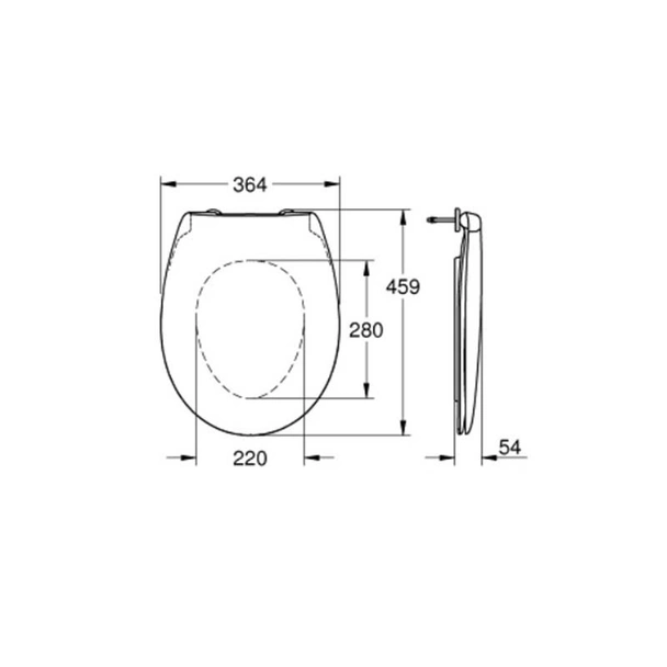 Комплект тоалетна чиния, седалка и казанче Bau Ceramic GROHE - Image 11