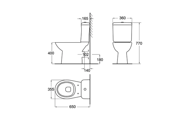 Моноблок neo-n хоризонтално оттичане + биде - Image 2